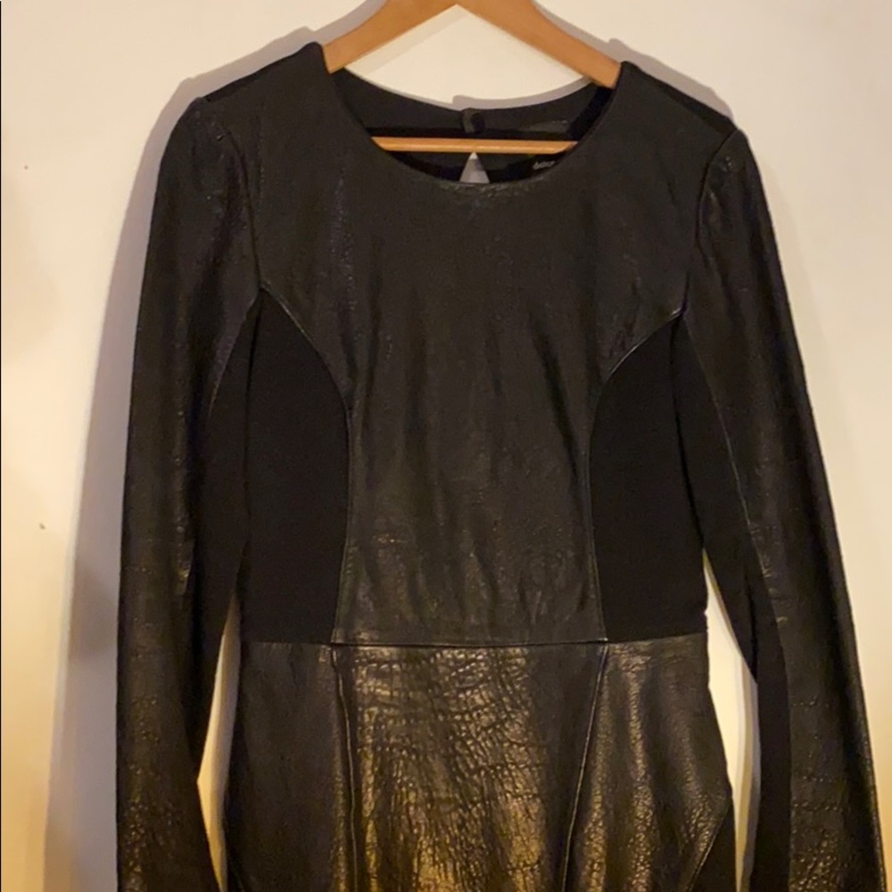 Dolce Vita Black Leather Knee High Dress